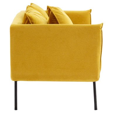 Kolding Two Seater Yellow Sofa - Bargainia.com - 