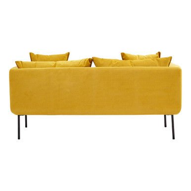 Kolding Two Seater Yellow Sofa - Bargainia.com - 
