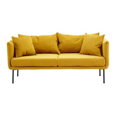 Kolding Two Seater Yellow Sofa - Bargainia.com - 