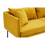 Kolding Two Seater Yellow Sofa - Bargainia.com - 