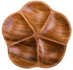 Kora Acacia Five Section Flower Serving Dish - Bargainia.com - 5063227018314