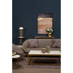 Lagero Brown Leather Effect Sofa - Bargainia.com - 