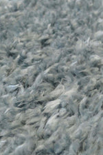 Lagom Duck Egg Blue Shaggy Rug - Bargainia.com - 