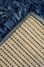 Lagom Navy Shaggy Rug - Bargainia.com - 