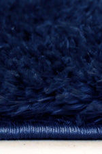 Lagom Navy Shaggy Rug - Bargainia.com - 