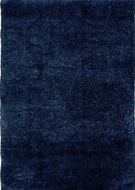 Lagom Navy Shaggy Rug - Bargainia.com - 