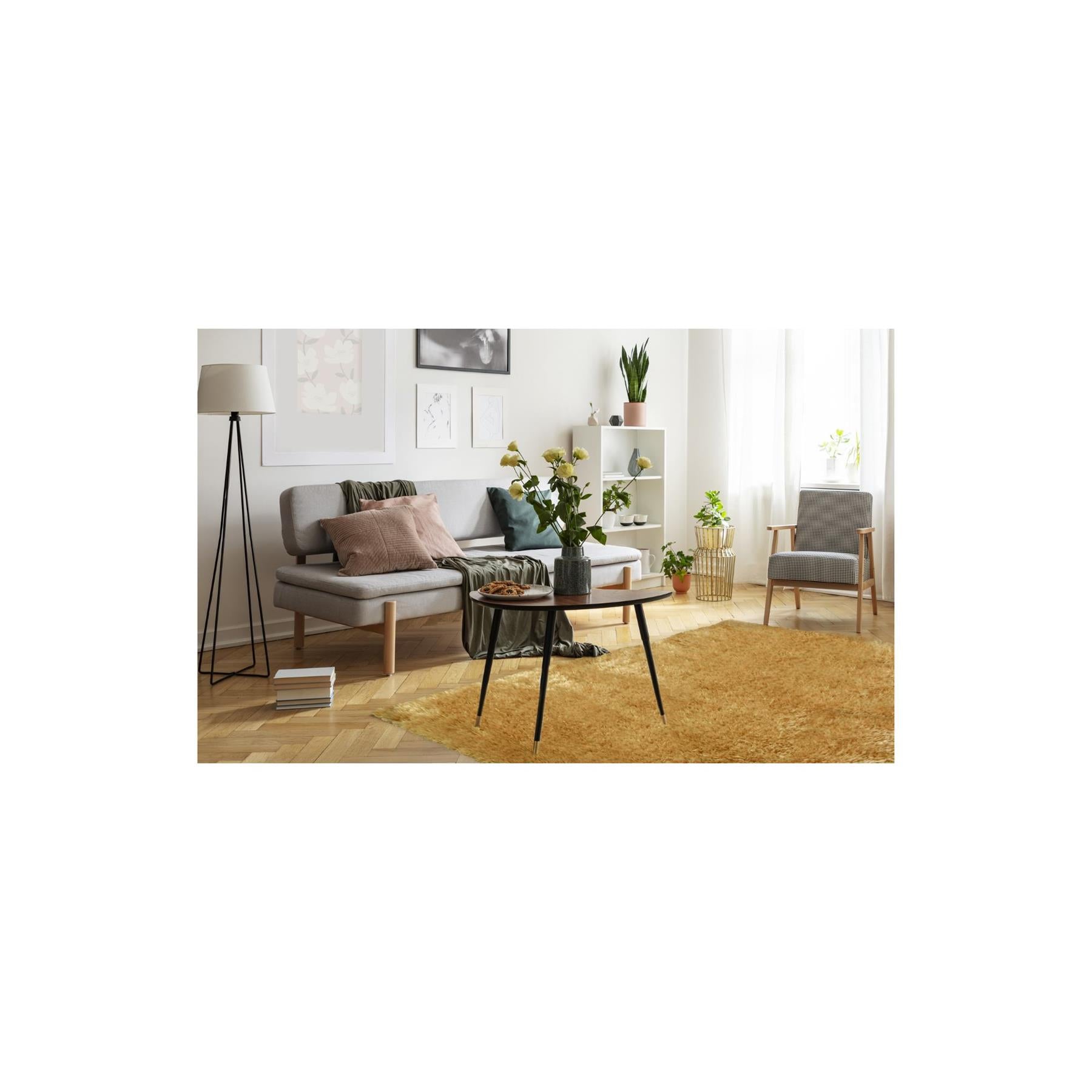 Lagom Ochre Shaggy Rug - Bargainia.com - 5053095209792 - LAGOM-- 0108 080/150