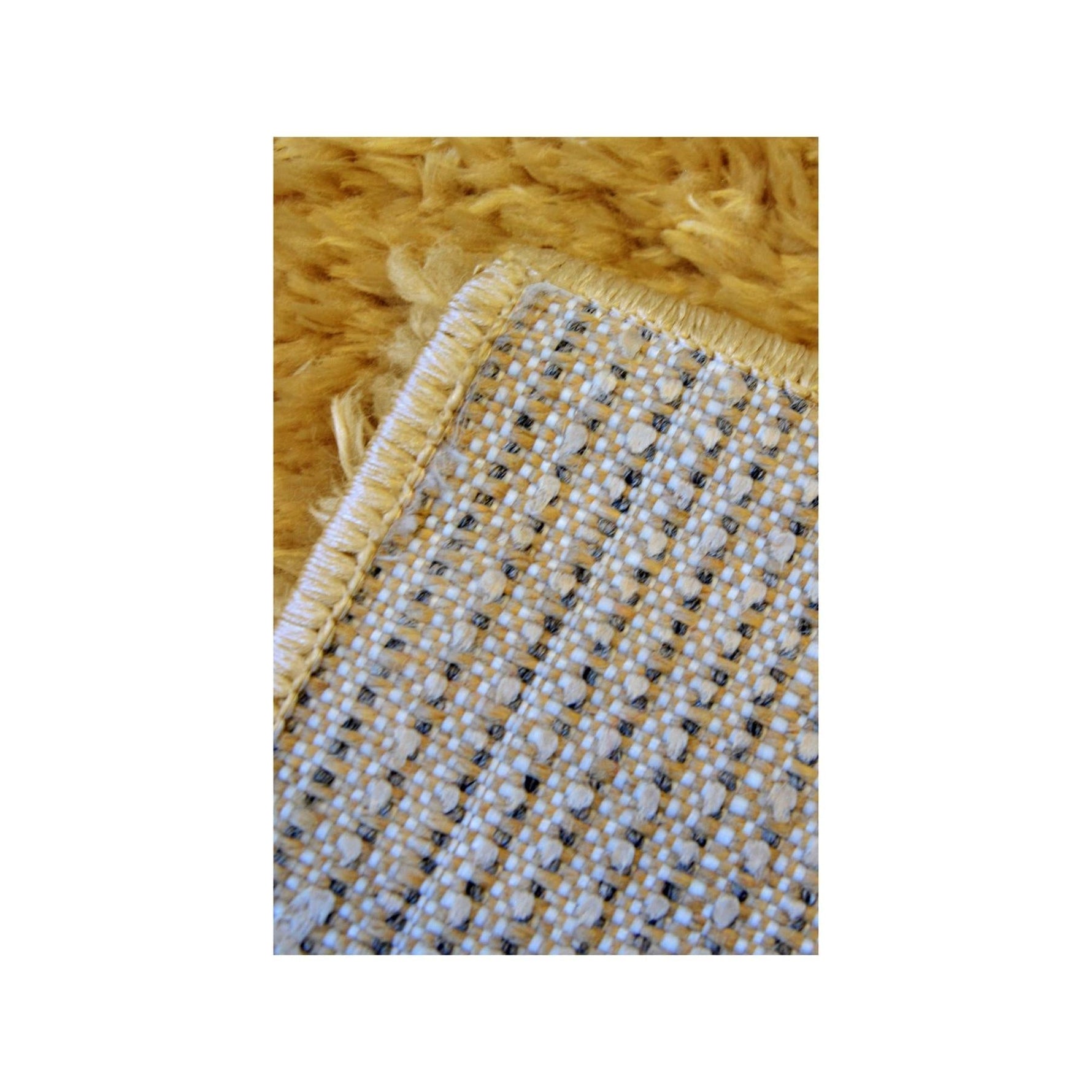 Lagom Ochre Shaggy Rug - Bargainia.com - 