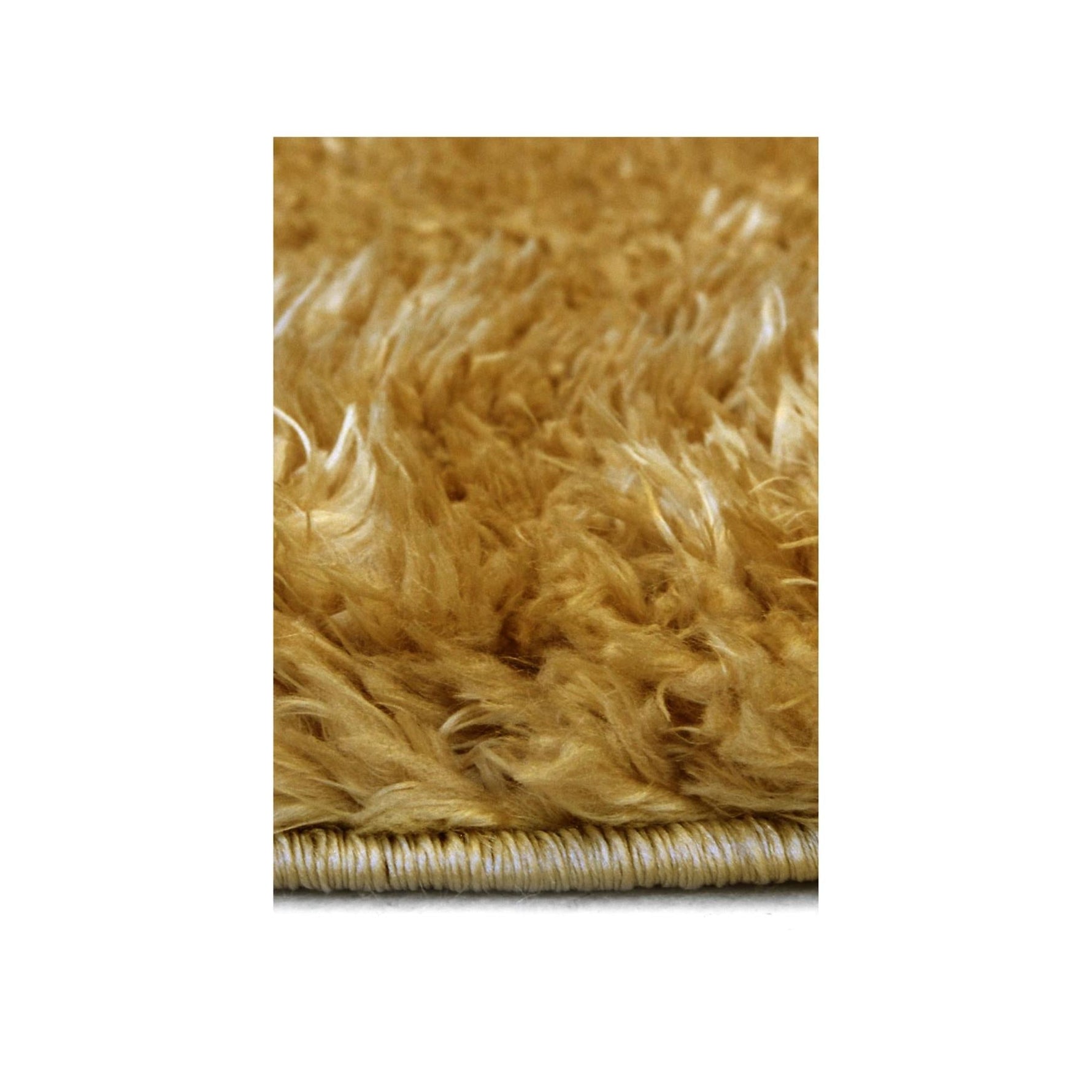 Lagom Ochre Shaggy Rug - Bargainia.com - 