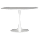 Laila Large White Round Dining Table - Bargainia.com - 5018705958224