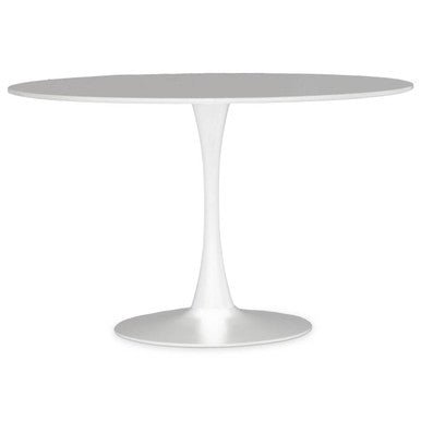 Laila Large White Round Dining Table - Bargainia.com - 5018705958224