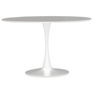 Laila Large White Round Dining Table - Bargainia.com - 5018705958224