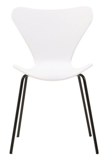 Laila White Seat and Black Legs Dining Chair - Bargainia.com - 5063227000036