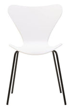 Laila White Seat and Black Legs Dining Chair - Bargainia.com - 5063227000036