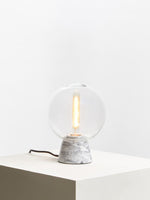 Lamonte Globe Lamp with Grey Marble Base - Bargainia.com - 5018705379975