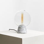 Lamonte Globe Lamp with Grey Marble Base - Bargainia.com - 5018705379975