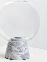 Lamonte Globe Lamp with Grey Marble Base - Bargainia.com - 5018705379975