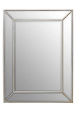 Lapari Silver Finish Rectangular Wall Mirror - Bargainia.com - 5018705989815