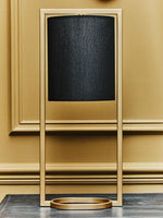 Lara Black Shade With Gold Finish Metal Frame Table Lamp - Bargainia.com - 5018705988283