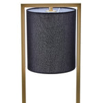Lara Black Shade With Gold Finish Metal Frame Table Lamp - Bargainia.com - 5018705988283