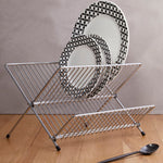 Laurie Small Chrome Folding Dish Drainer - Bargainia.com - 5018705185118