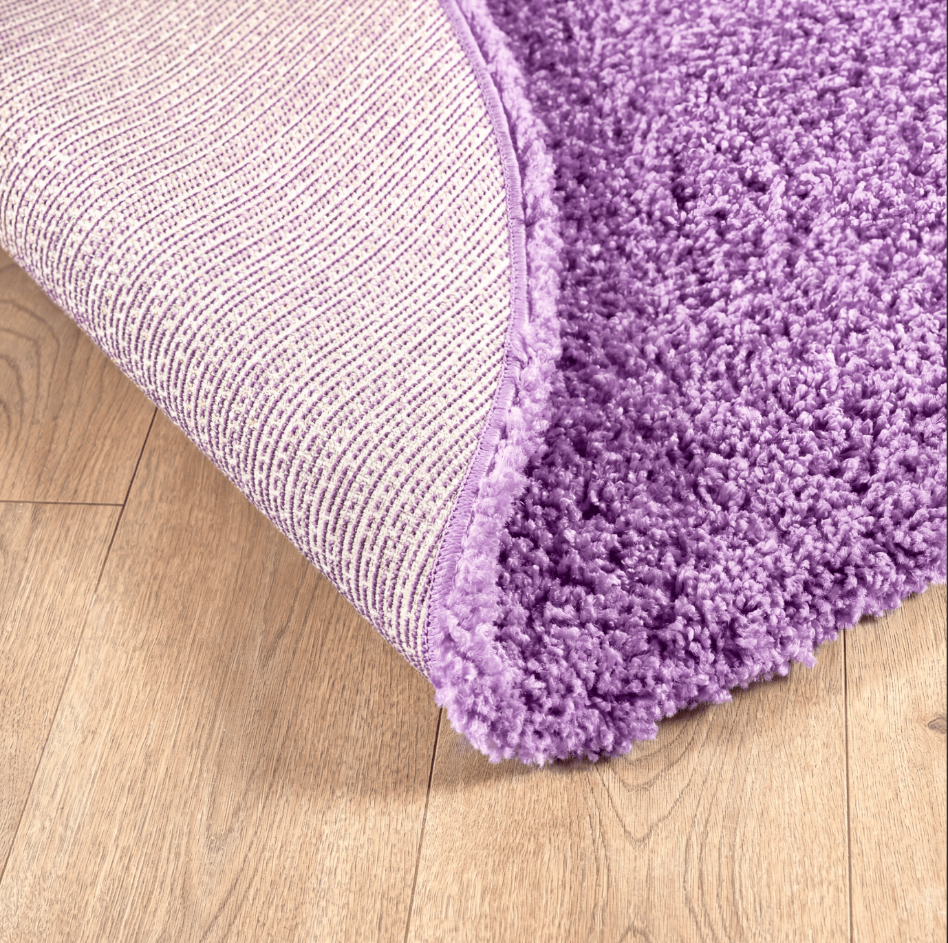 Lavender Purple Thick Shaggy Rug - California - Bargainia.com - 5056150298175