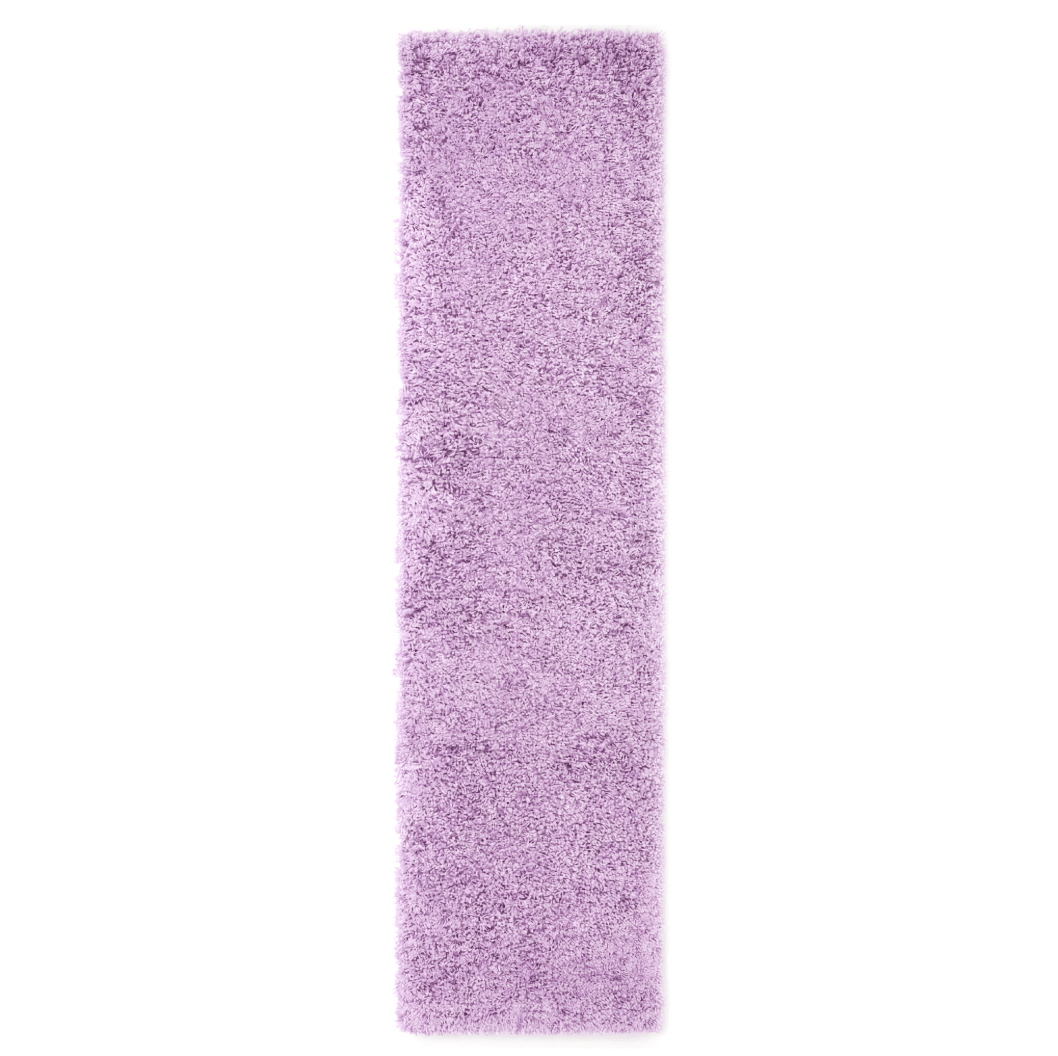 Lavender Purple Thick Shaggy Rug - California - Bargainia.com - 5056150298175