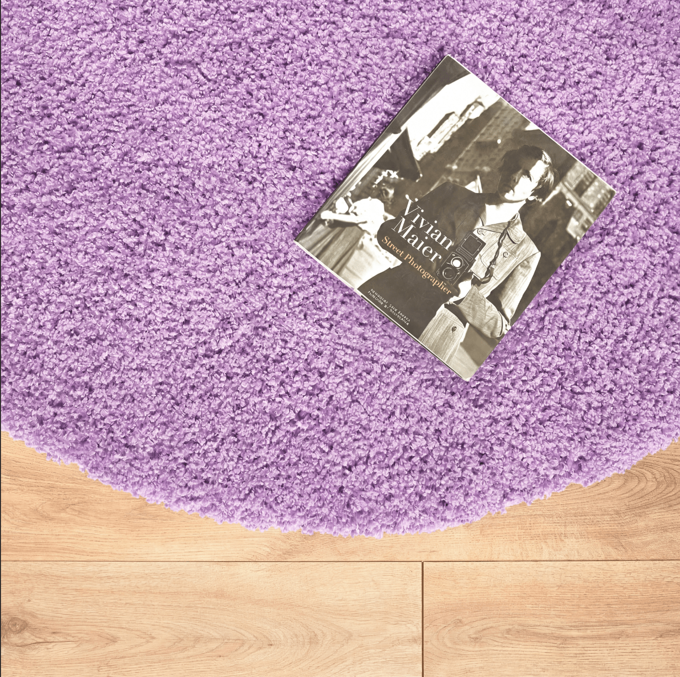 Lavender Purple Thick Shaggy Rug - California - Bargainia.com - 5056150298175