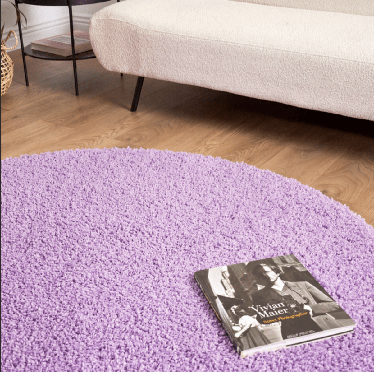 Lavender Purple Thick Shaggy Rug - California - Bargainia.com - 5056150298175