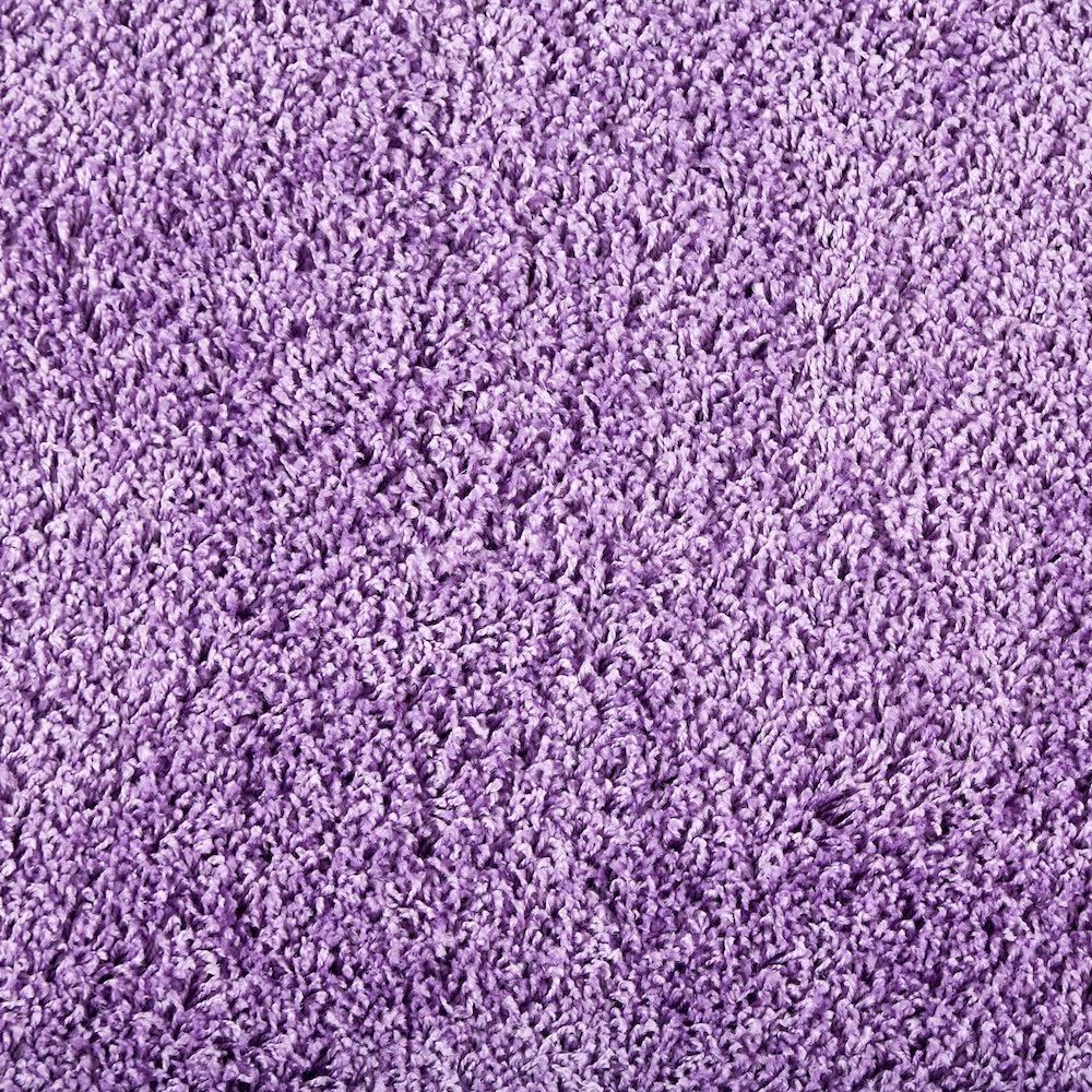 Lavender Purple Thick Shaggy Rug - California - Bargainia.com - 