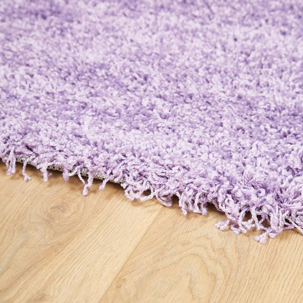 Lavender Purple Thick Shaggy Rug - California - Bargainia.com - 