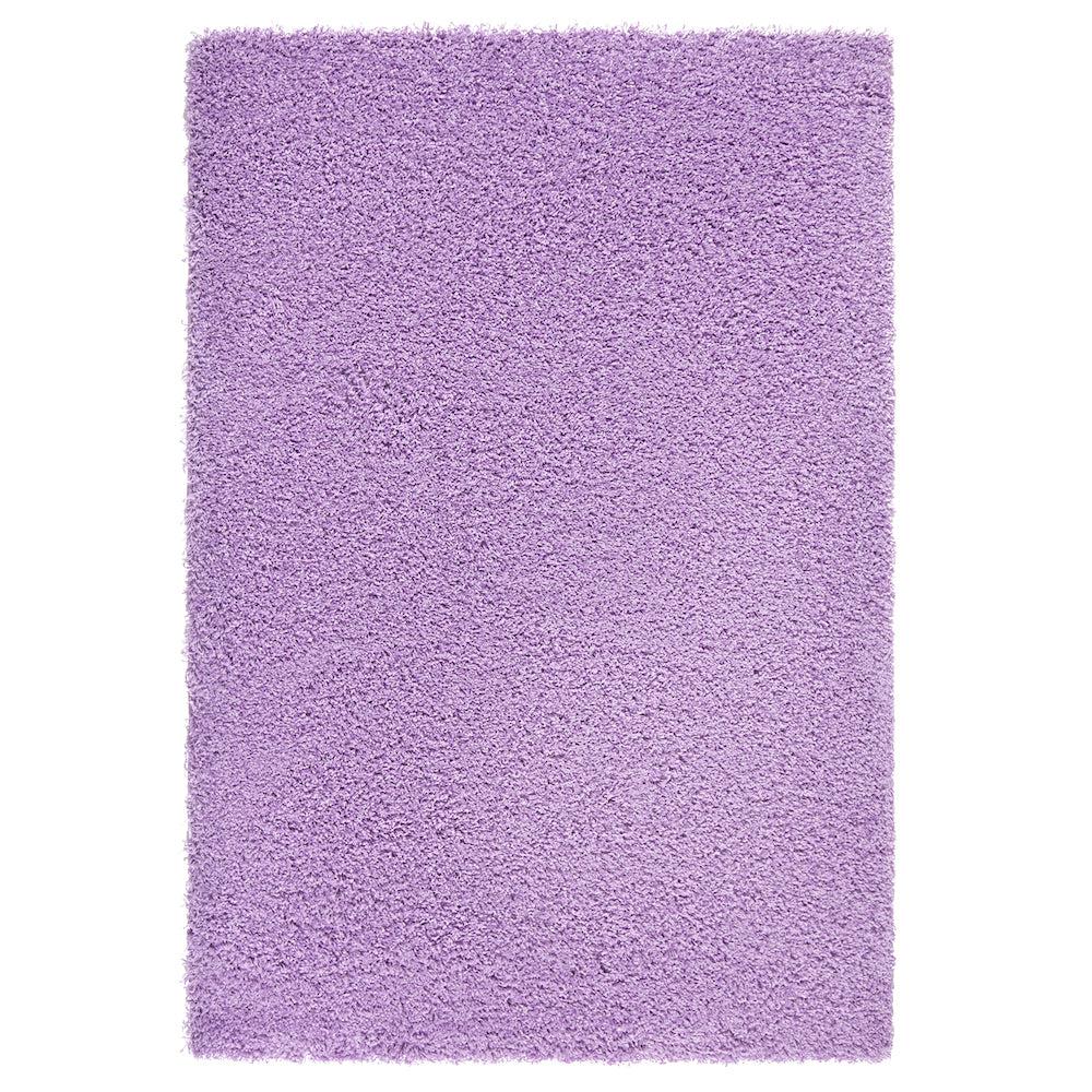 Lavender Purple Thick Shaggy Rug - California - Bargainia.com - 
