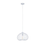 Lavis 1 Bulb White Finish Pendant Light - Bargainia.com - 5018705478098