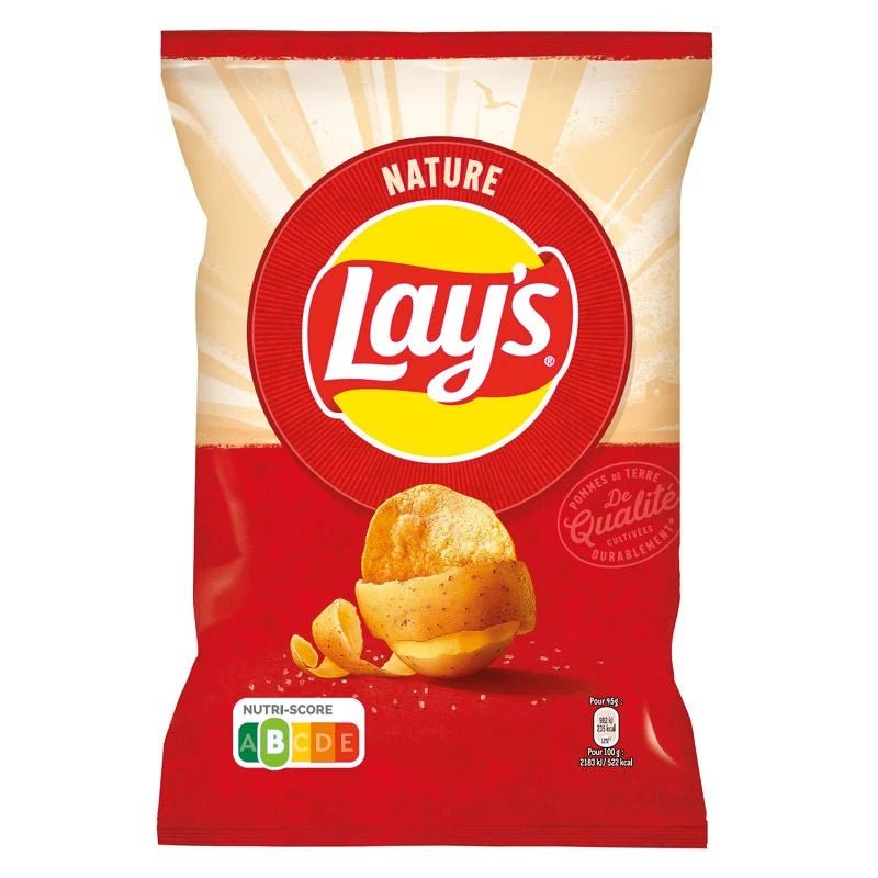 Lays Nature Plain Crisps 20 x 45G (FR Import) Drinks Partner