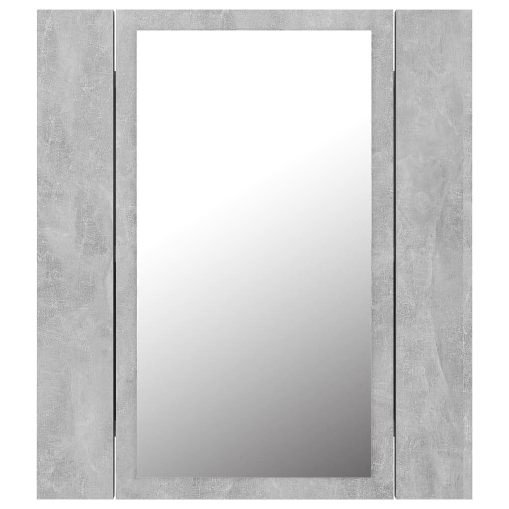 LED Bathroom Mirror Cabinet Concrete Grey 40x12x45 cm Acrylic - Bargainia.com - 8720286221372 - 804952