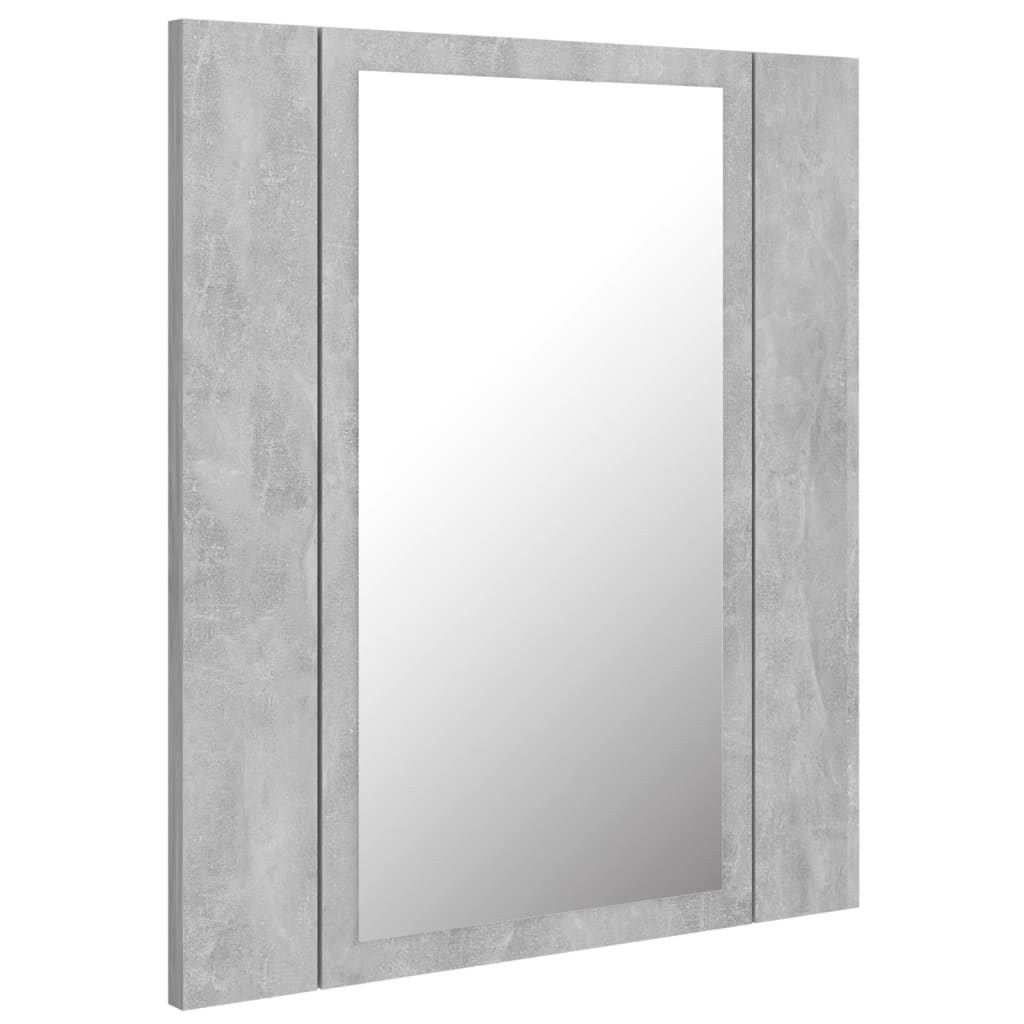 LED Bathroom Mirror Cabinet Concrete Grey 40x12x45 cm Acrylic - Bargainia.com - 8720286221372 - 804952