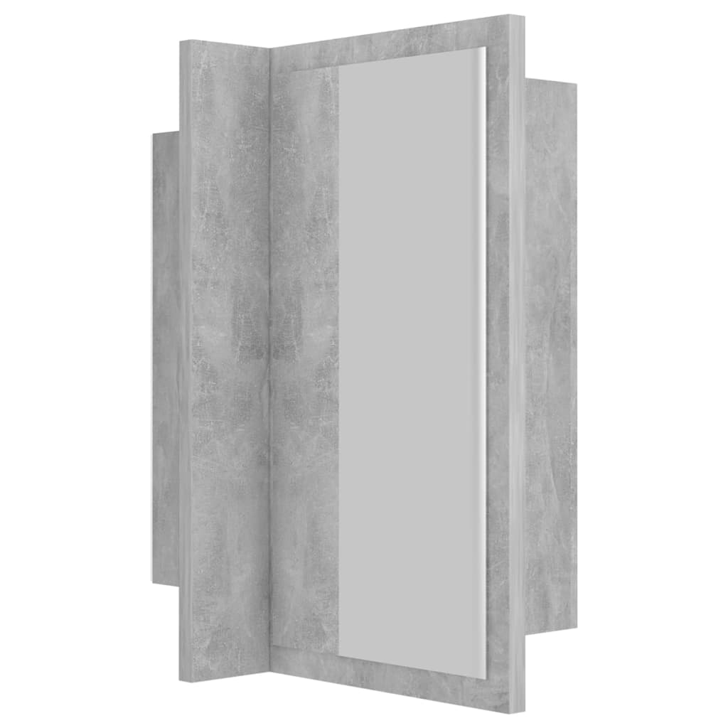 LED Bathroom Mirror Cabinet Concrete Grey 40x12x45 cm Acrylic - Bargainia.com - 8720286221372 - 804952
