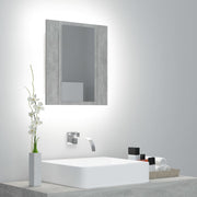 LED Bathroom Mirror Cabinet Concrete Grey 40x12x45 cm Acrylic - Bargainia.com - 8720286221372 - 804952