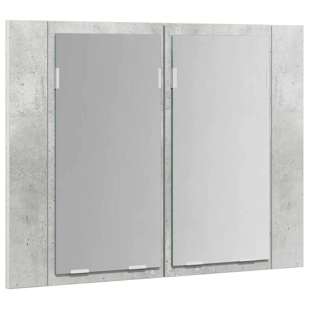 LED Bathroom Mirror Cabinet Concrete Grey 60x12x45 cm Acrylic - Bargainia.com - 8720286221457 - 804960