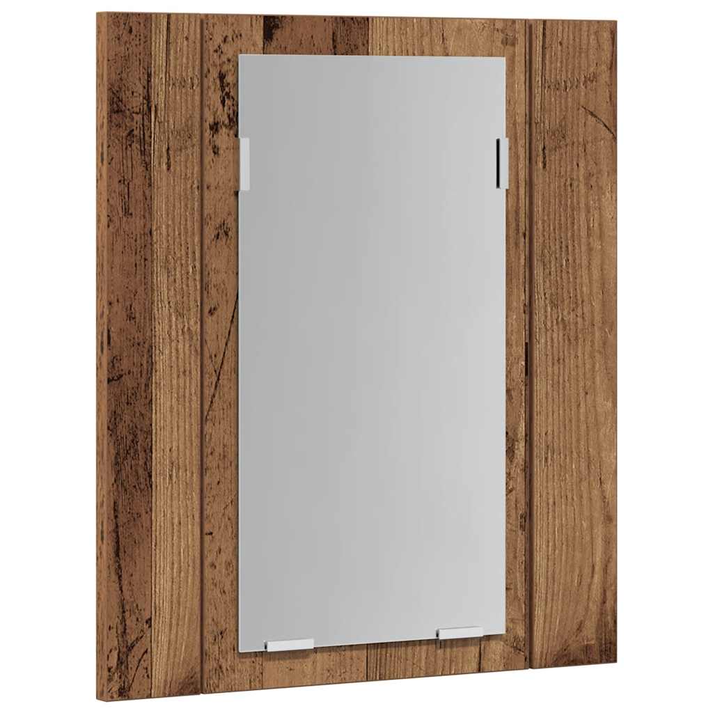 LED Bathroom Mirror Cabinet Old Wood 40x12x45 cm Engineered Wood - Bargainia.com - 8721158437365 - 856279