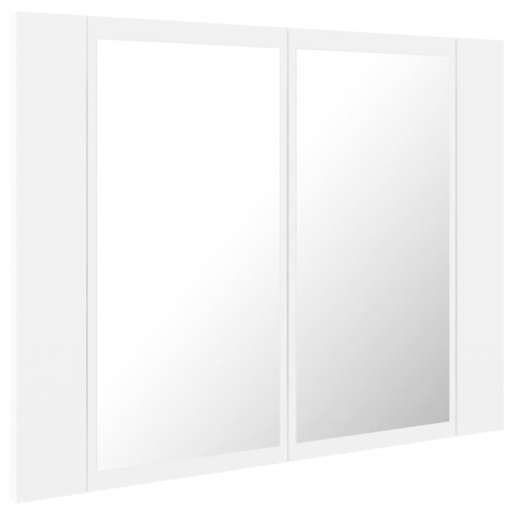 LED Bathroom Mirror Cabinet White 60x12x45 cm Acrylic - Bargainia.com - 8720286221419 - 804956