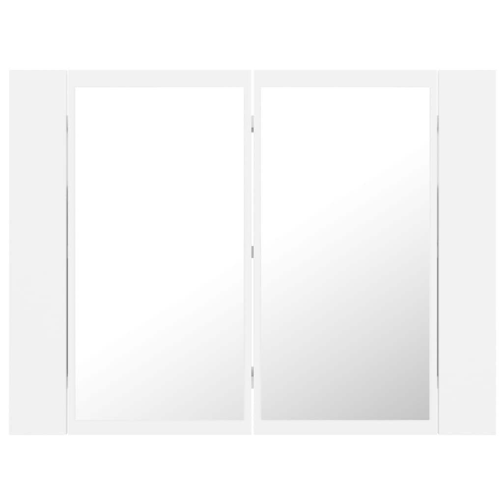 LED Bathroom Mirror Cabinet White 60x12x45 cm Acrylic - Bargainia.com - 8720286221419 - 804956
