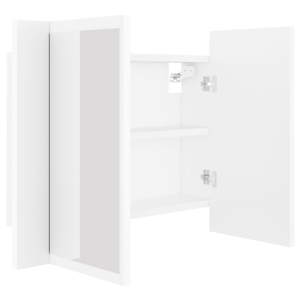 LED Bathroom Mirror Cabinet White 60x12x45 cm Acrylic - Bargainia.com - 8720286221419 - 804956
