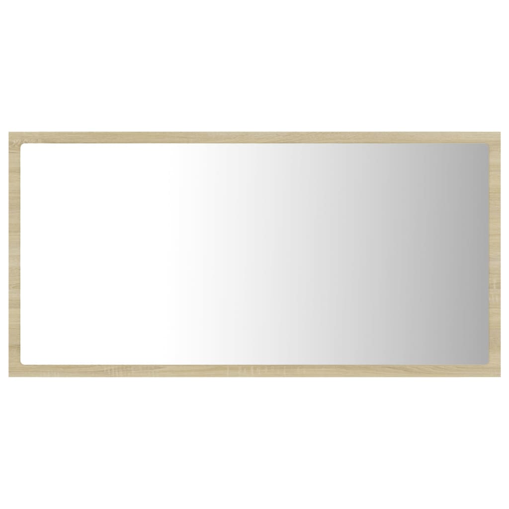 LED Bathroom Mirror Sonoma Oak 80x8.5x37 cm Acrylic - Bargainia.com - 8720286221129 - 804927