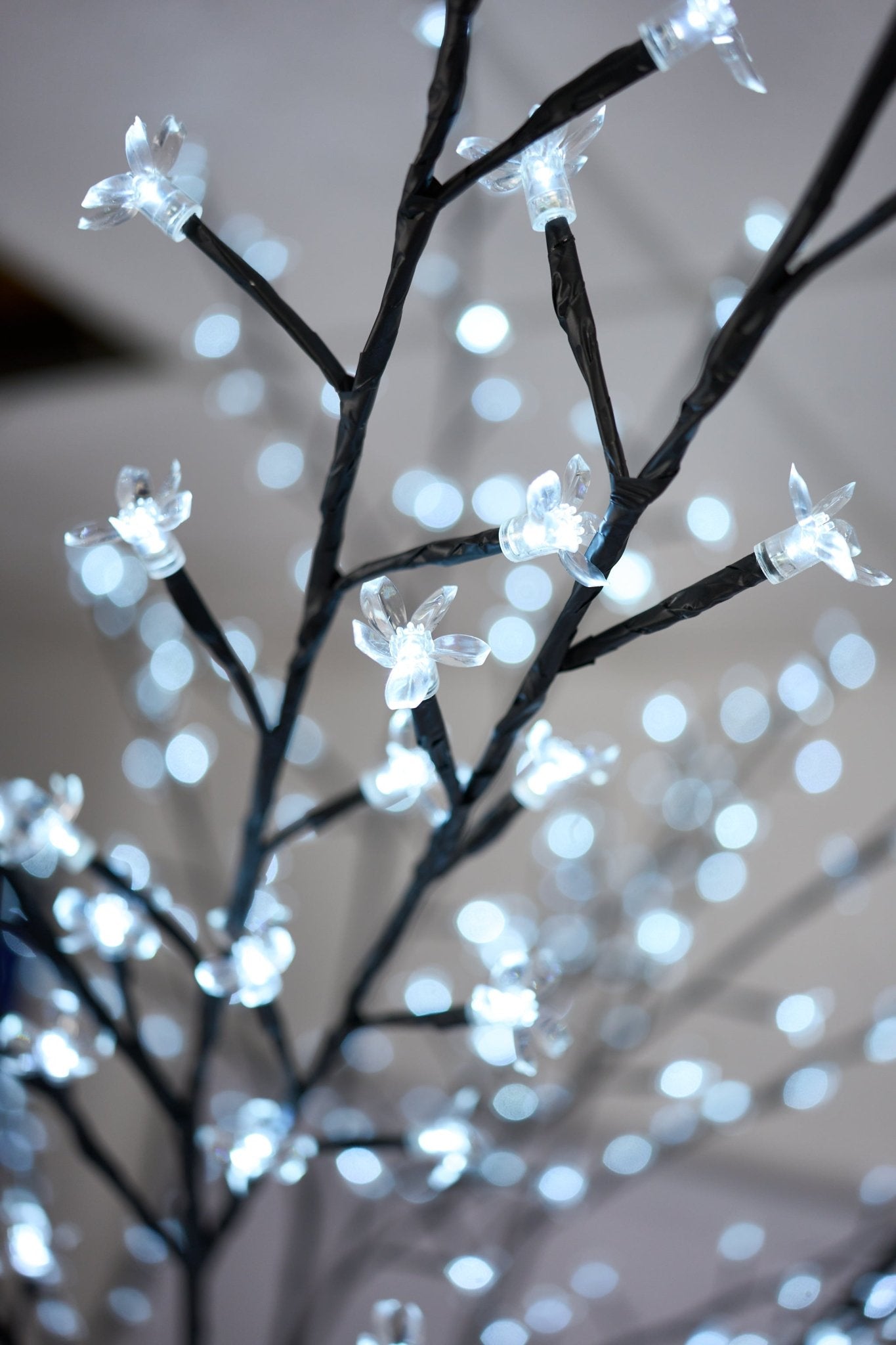 LED Bonsai Cherry Blossom Tree - Cool White - Bargainia.com - 96154