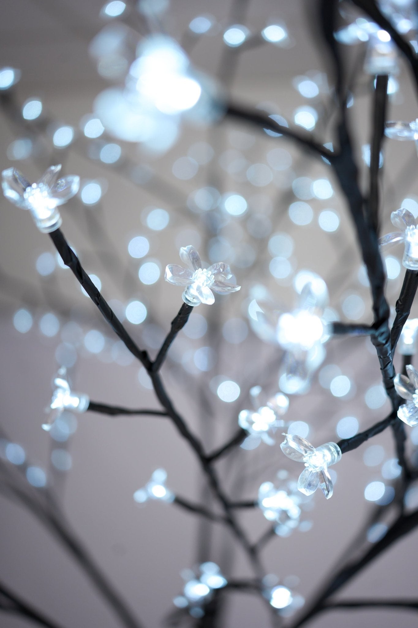 LED Bonsai Cherry Blossom Tree - Cool White - Bargainia.com - 96154