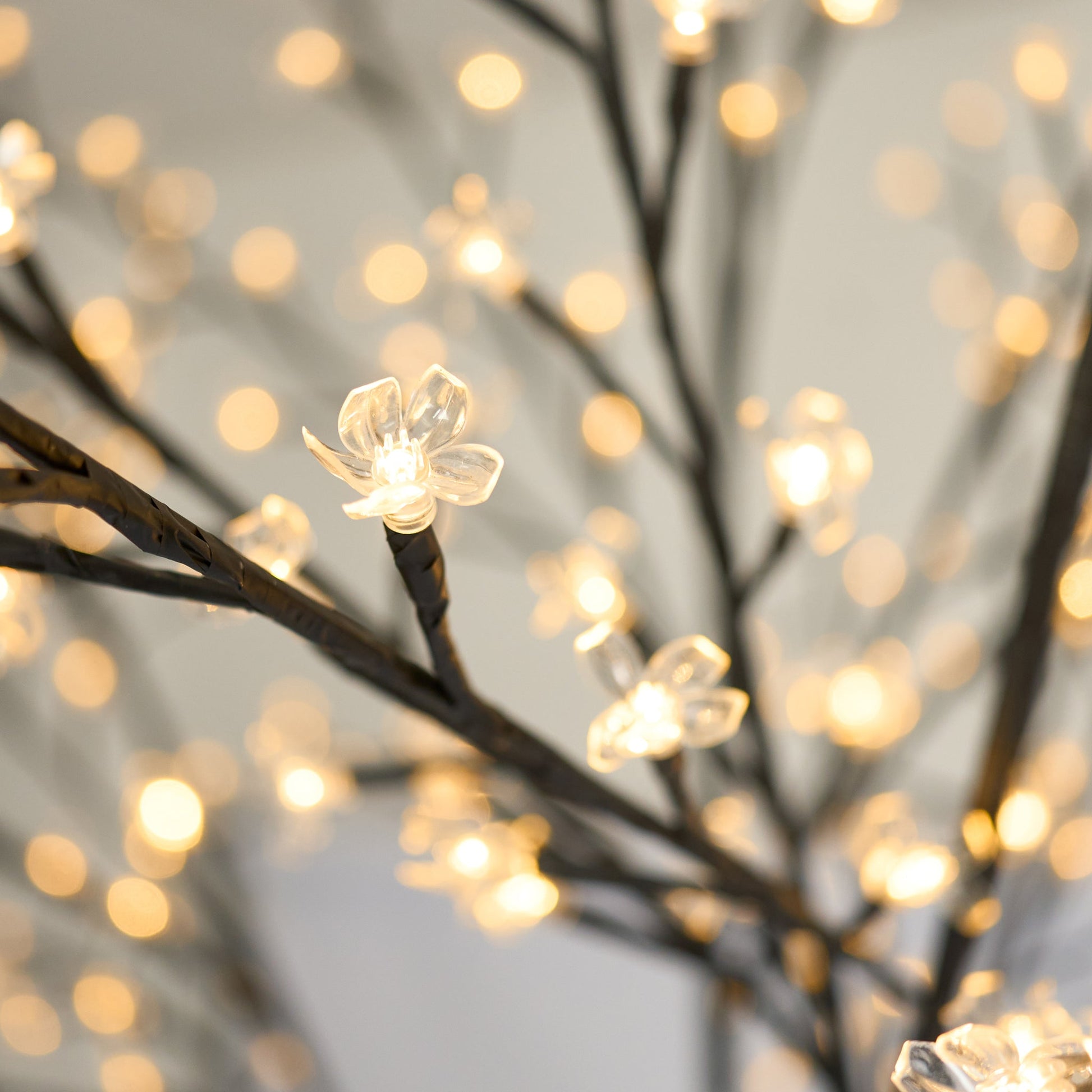 LED Bonsai Cherry Blossom Tree - Warm White - Bargainia.com - 96140