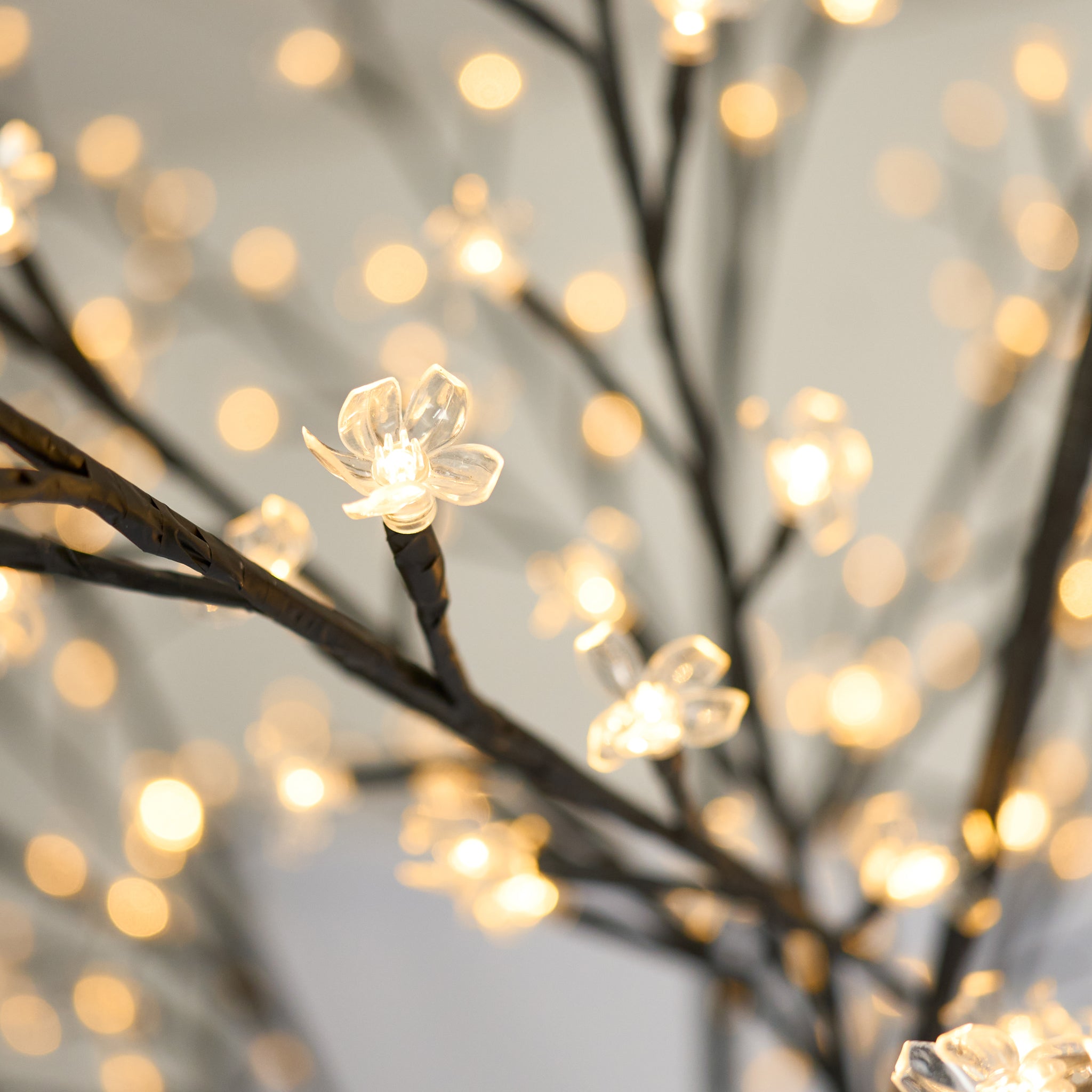 LED Bonsai Cherry Blossom Tree - Warm White - Bargainia.com - 96140