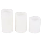 LED Remote Control Vanilla Wax Candles - 3 Pack - Bargainia.com - 