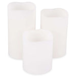 LED Remote Control Vanilla Wax Candles - 3 Pack - Bargainia.com - 
